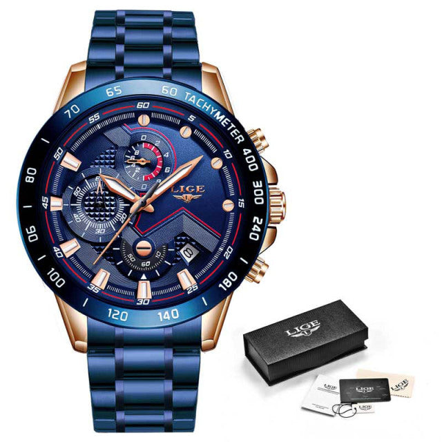 lige fashion men's watches